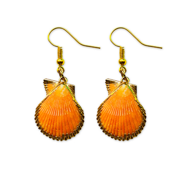 گوشواره زنانه طرح صدف کد O-01