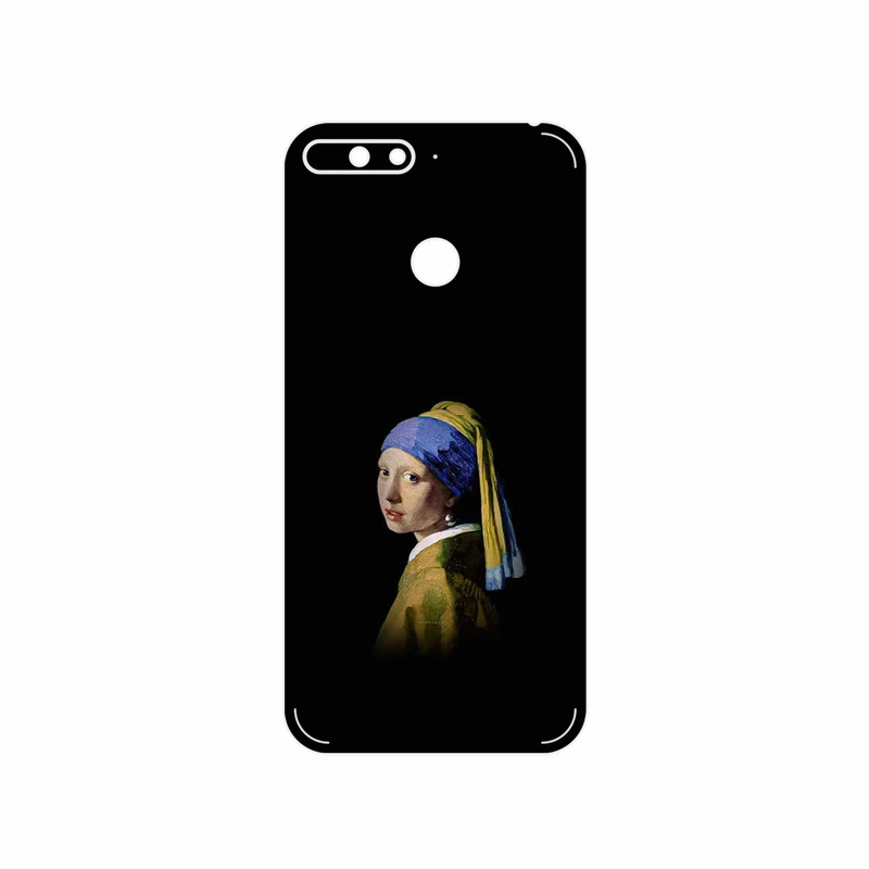 برچسب پوششی ماهوت مدل Girl with a Pearl Earring of Vermeer مناسب برای گوشی موبایل هوآوی Y6 2018