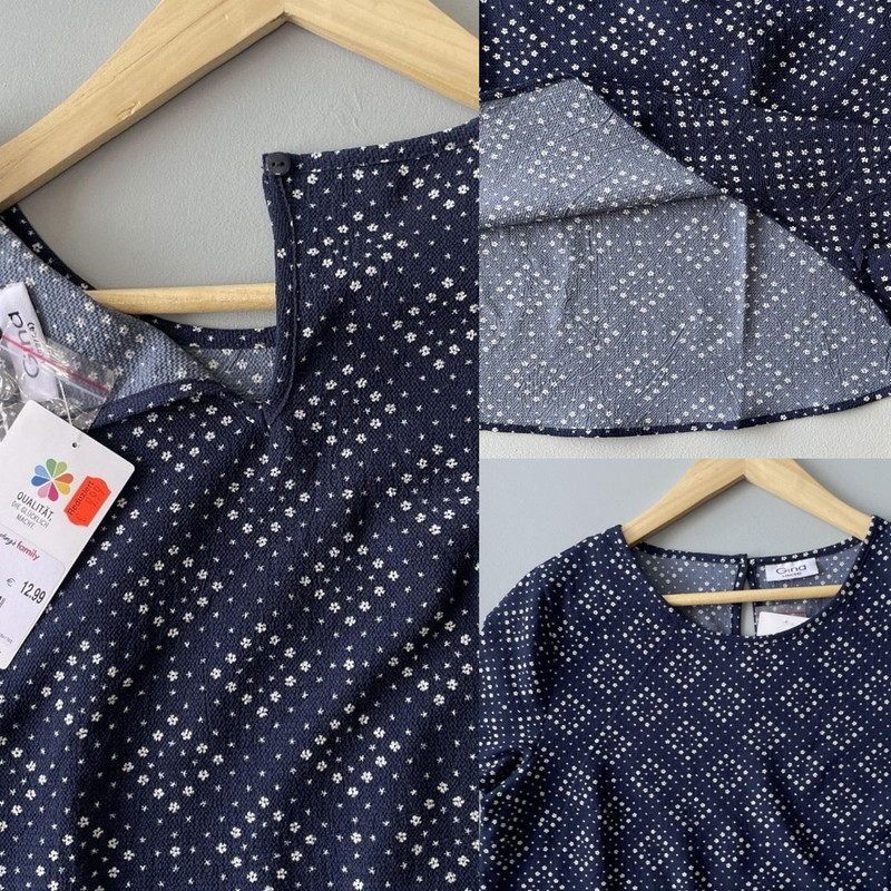 بلوز زنانه جینا مدل گلدار کد 3438