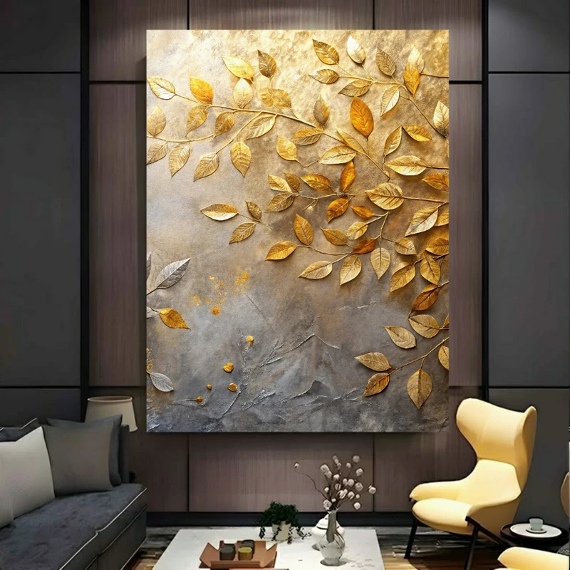 پوستر پارچه ای طرح مخمل  درخت پاییزی مدل دریاچه PY707