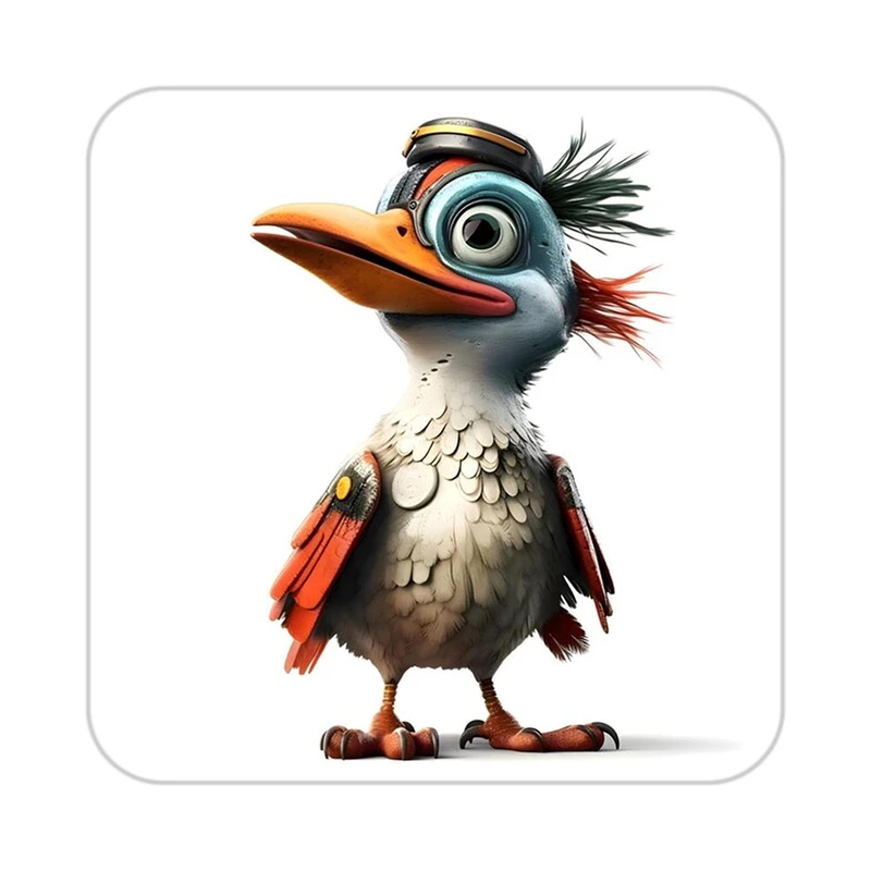 زیر لیوانی کاکتی طرح حیوانات کارتونی مدل mp27933