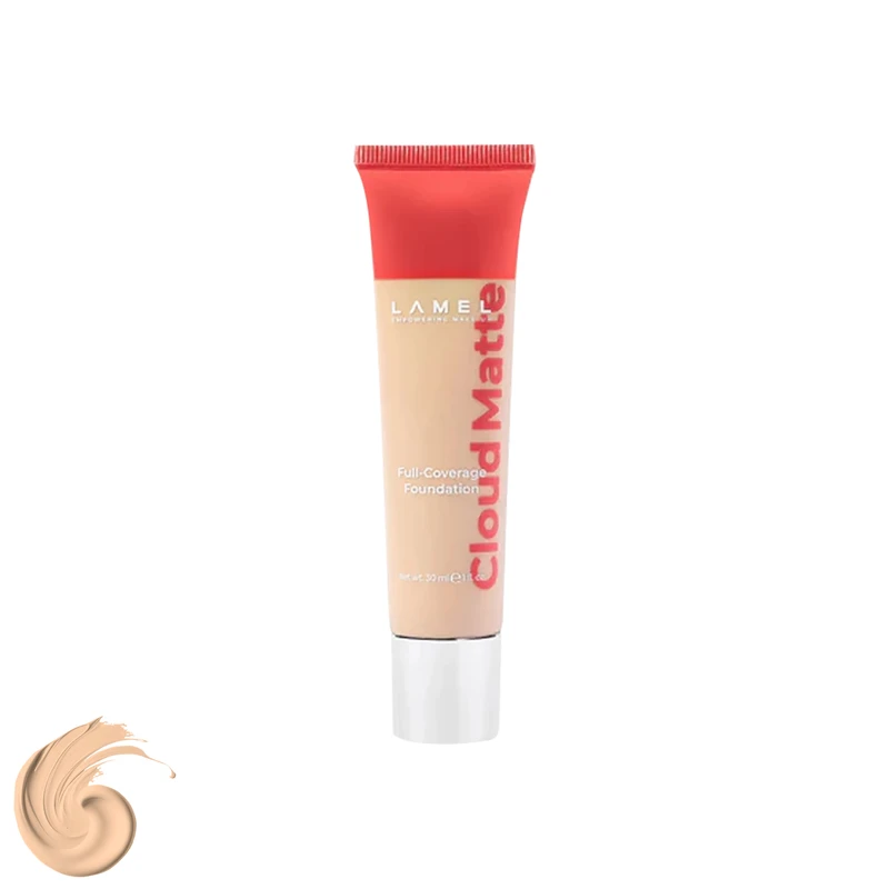 کرم پودر مایع لامل مدل Cloud شماره 04 مناسب برای انواع پوست حجم 30 میلی‌لیتر