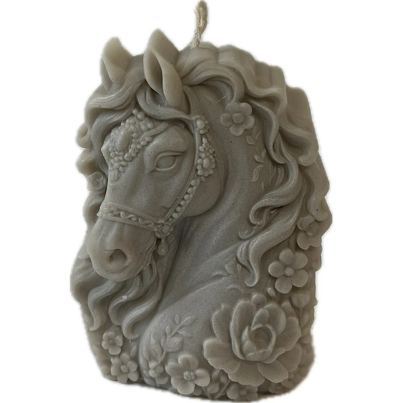 شمع دست‌ساز بدون‌بو مدل اسب هیما زمان اتمام 2 ساعت