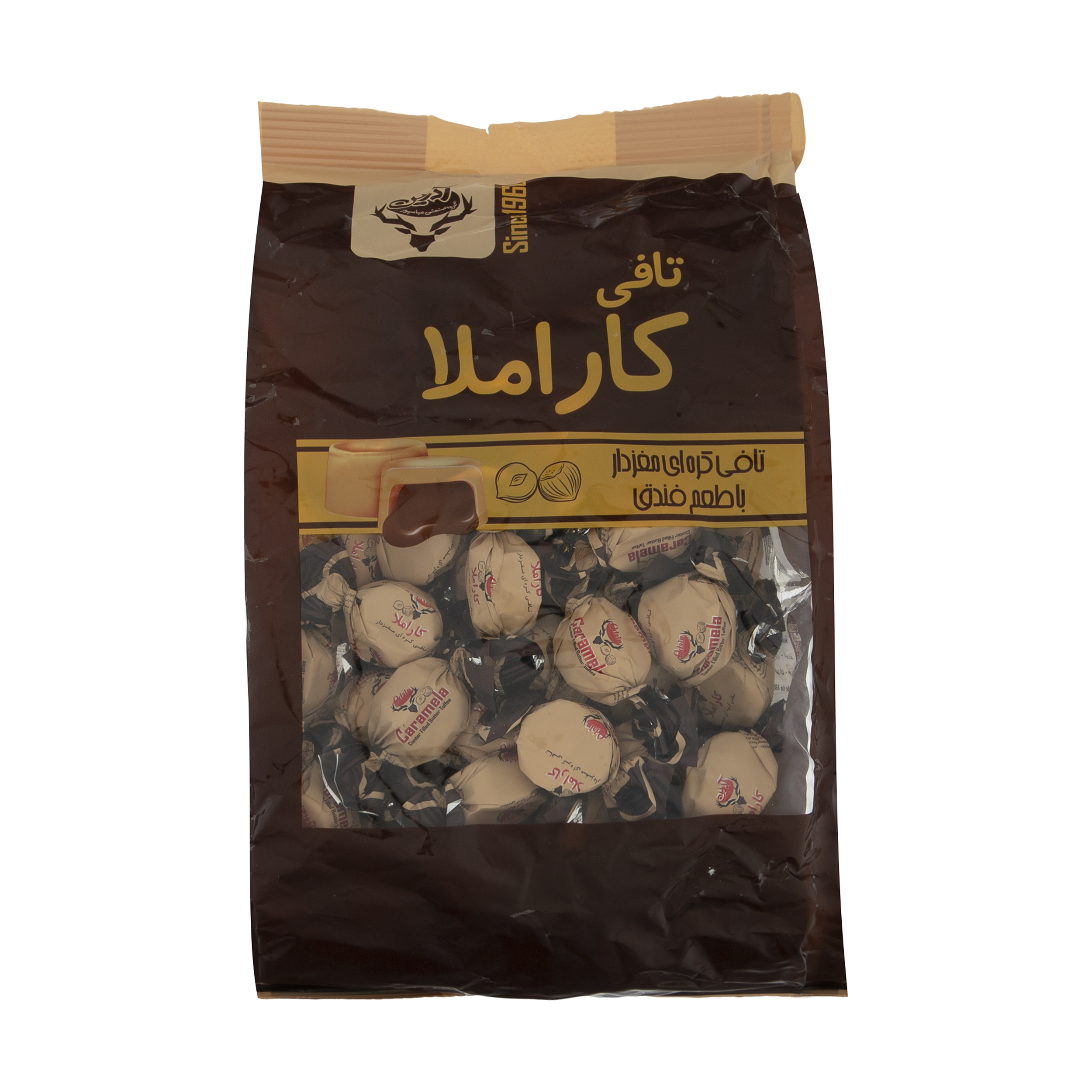 تافی کره ای مغزدار آدرین با مغز فندق - 1 کیلوگرم