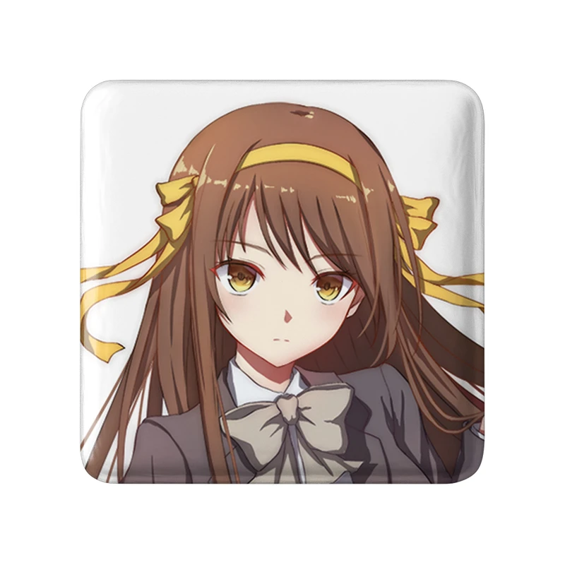 مگنت خندالو طرح هاروهی انیمه ناپدید شدن هارومی سوزومیا The Disappearance of Haruhi Suzumiya  مدل مربعی کد 23115