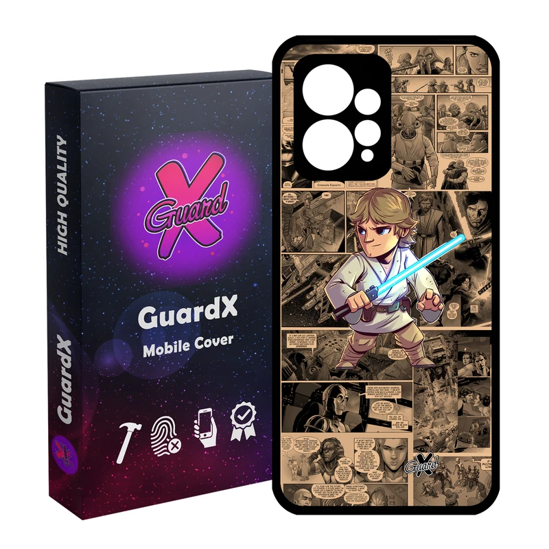 کاور گارد ایکس طرح جنگ ستارگان مدل Glass10525 مناسب برای گوشی موبایل شیائومی Redmi Note 12 4G