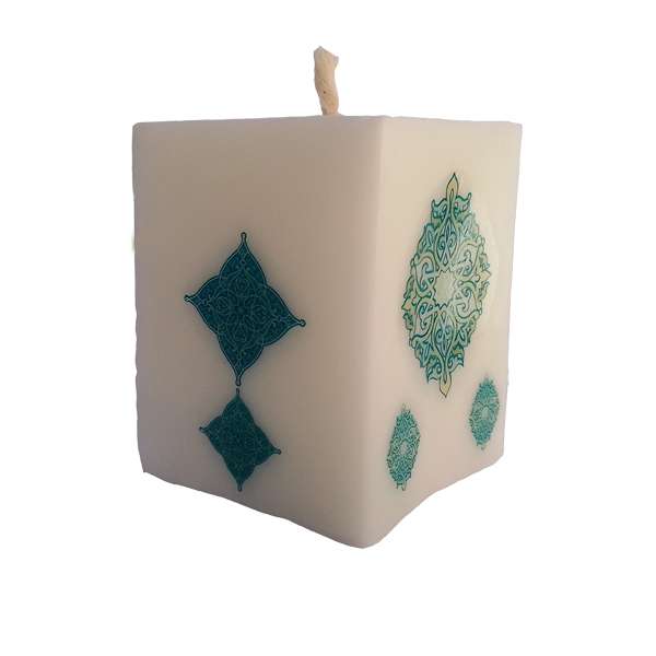 شمع مدل مکعبی طرح سنتی