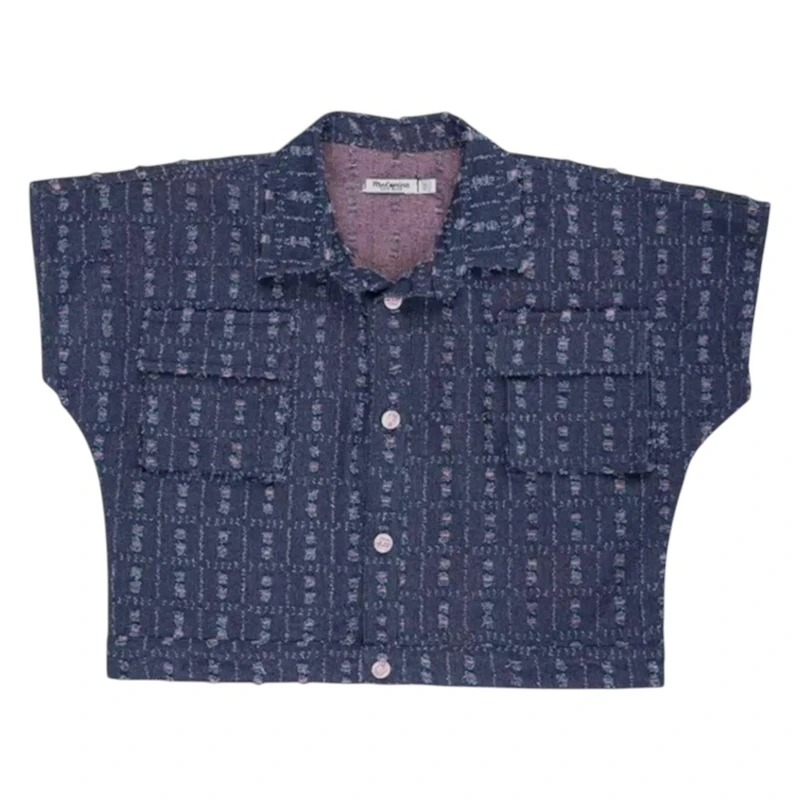 شومیز آستین کوتاه دخترانه مدل MDSS-CH0371