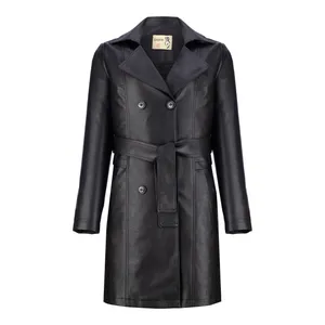 کت چرم زنانه السانا مدل سالیز کد 234301