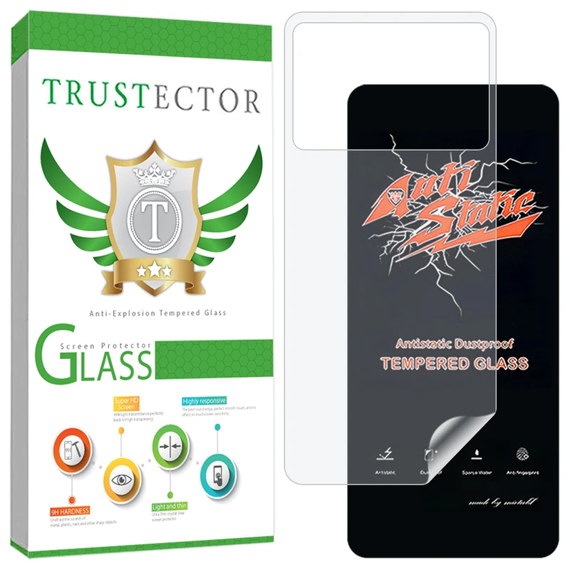 محافظ صفحه نمایش تراستکتور مدل ANNT مناسب برای گوشی موبایل شیائومی Poco X5 به همراه محافظ پشت گوشی