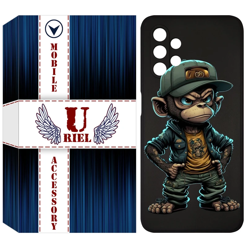 کاور یوریل مدل KSH کد 37 طرح Monkey مناسب برای گوشی موبایل سامسونگ Galaxy A13 4G