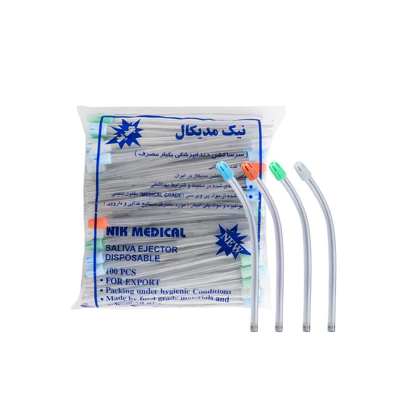 سرساکشن یکبار مصرف نیک مدیکال بسته 100 عددی سرساکشن یکبار مصرف نیک مدیکال بسته 100 عددی