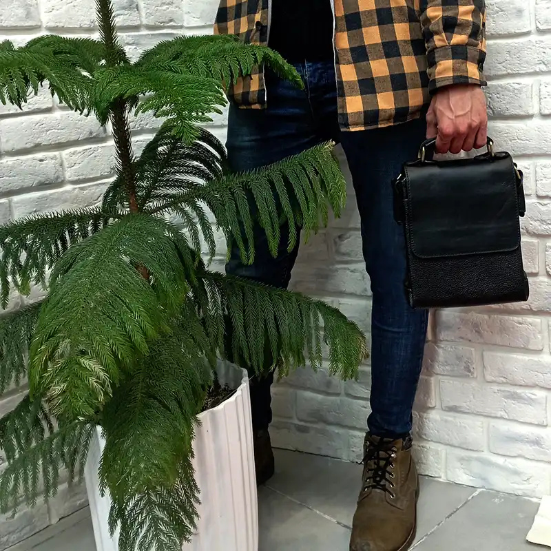 کیف رودوشی چرمی مدل ایزان