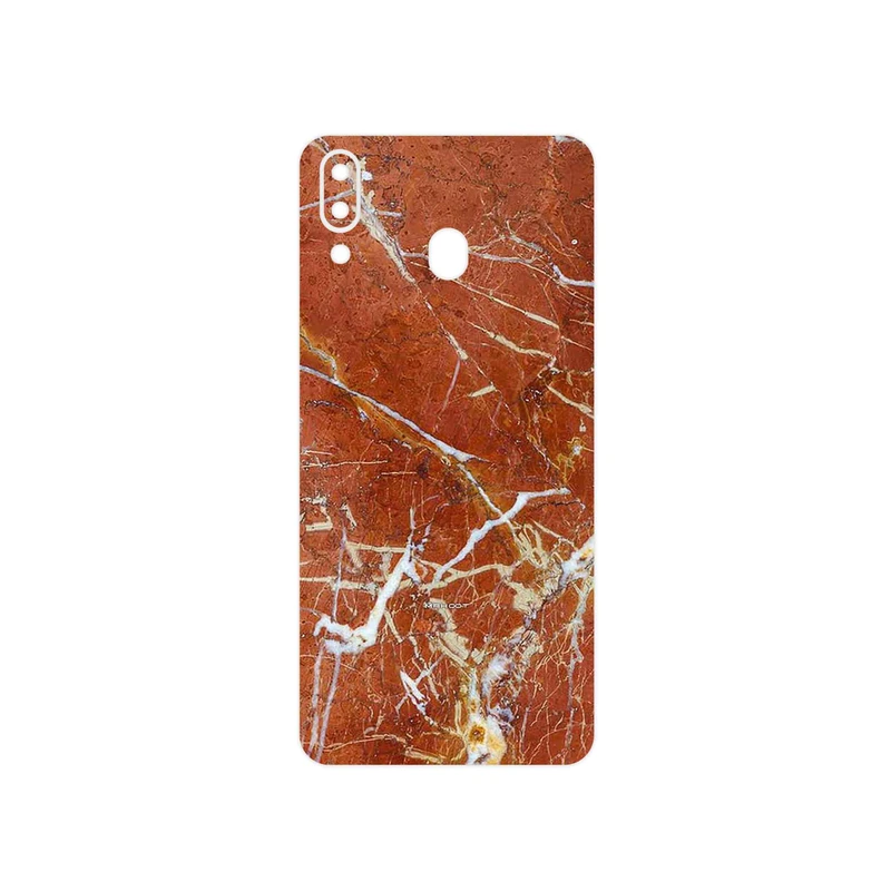 برچسب پوششی ماهوت مدل Red Marble مناسب برای گوشی موبایل سامسونگ Galaxy M20