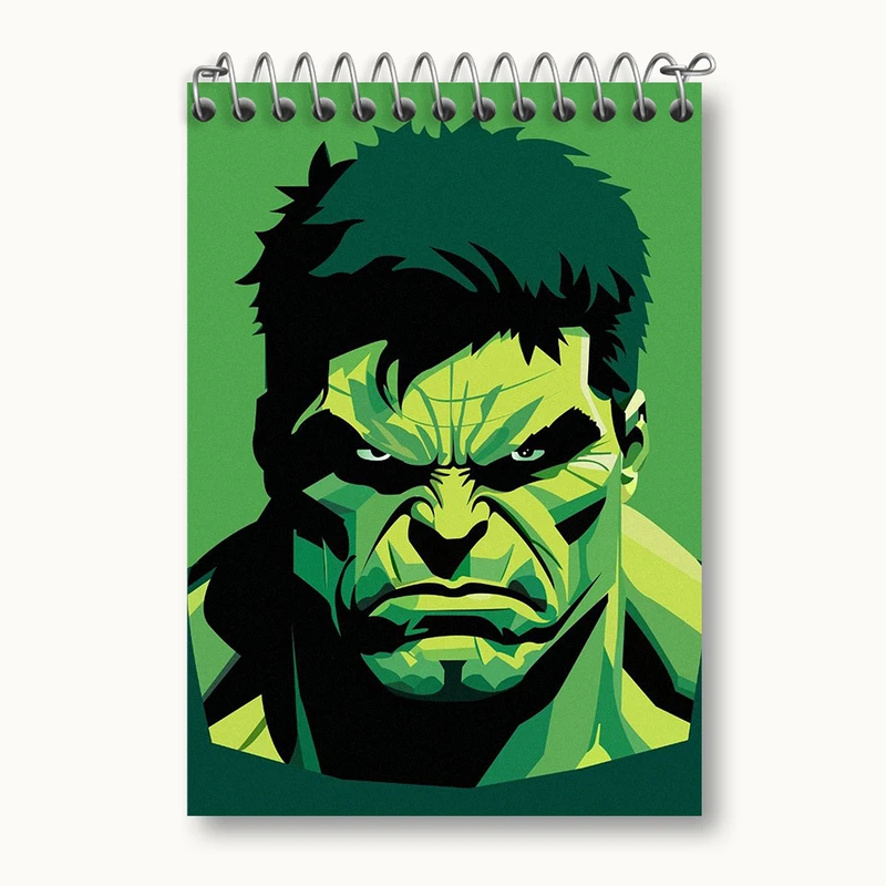 دفتر یادداشت 50 برگ خندالو طرح هالک مارول (Marvel) کد N1763