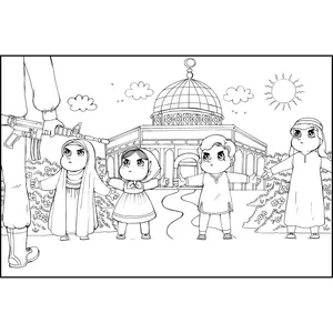 کاغذ رنگ آمیزی طرح اتحاد برای قدس بسته 50 عددی