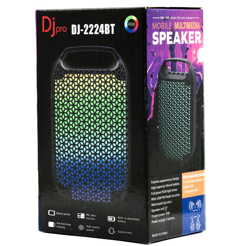 اسپیکر بلوتوثی قابل حمل دی جی پرو مدل DJ-2224