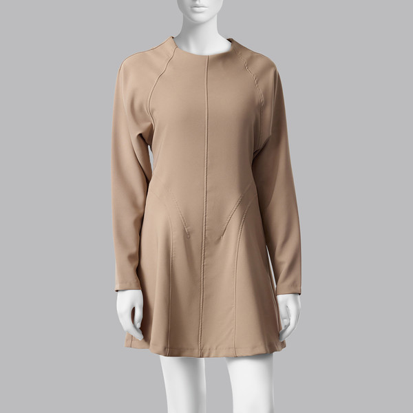 پیراهن یقه گرد زنانه ترندیول مدل 832488270