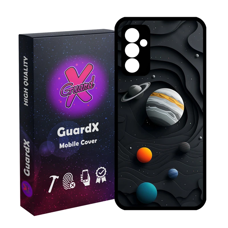 کاور گارد ایکس طرح کهکشان مدل Glass10749 مناسب برای گوشی موبایل سامسونگ Galaxy A14 / A14 5G