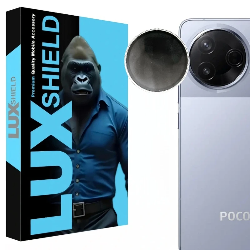 محافظ لنز دوربین فلزی لوکس شیلد مدل متال مناسب برای گوشی موبایل شیائومی POCO F7 Pro