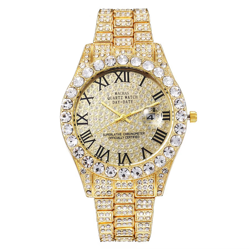 ساعت مچی عقربه‌ای مردانه کوارتز مک راس مدل فول نگین کد FU-NJT1