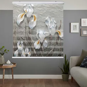 پرده زبرا زیو کد 3D1314 سایز 150x150 سانتی متر