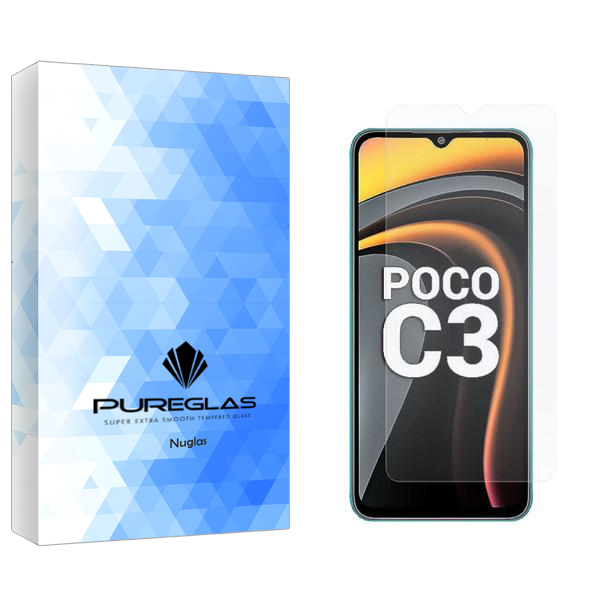 محافظ صفحه نمایش پیور گلس مدل NuGlas2 مناسب برای گوشی موبایل شیائومی Poco C3