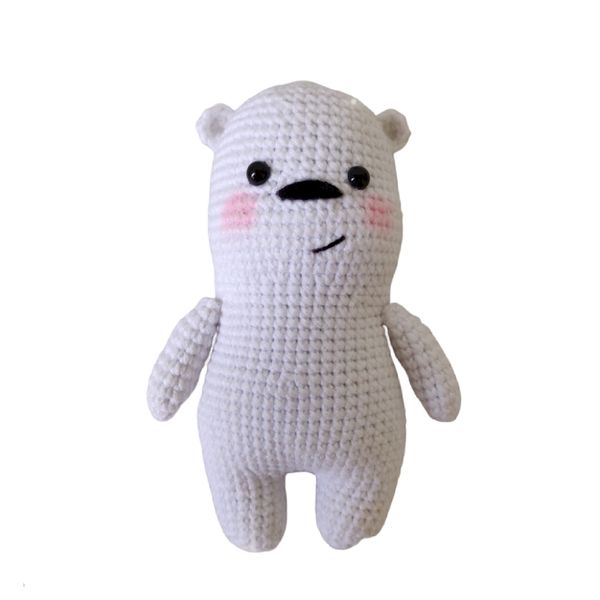 عروسک بافتنی مدل خرس کله فندوقی کد 60245/3