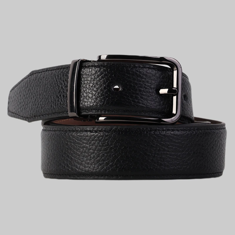 کمربند مردانه چرم طبیعی نسن مدل k3