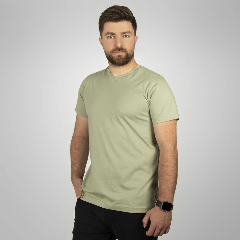 تی شرت آستین کوتاه مردانه آریان نخ باف مدل 1812