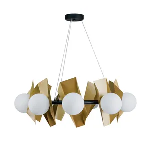 چراغ آویز نه شعله چشمه نور کد A1241/9-WT