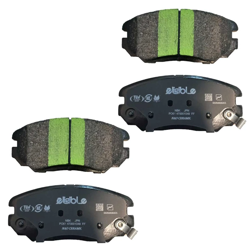 لنت ترمز جلو الیجیبل نائوسرامیک مدل HB13 دو جفت مناسب برای هیوندای سوناتا NF، هیوندای آزرا، دیگنیتی پرایم