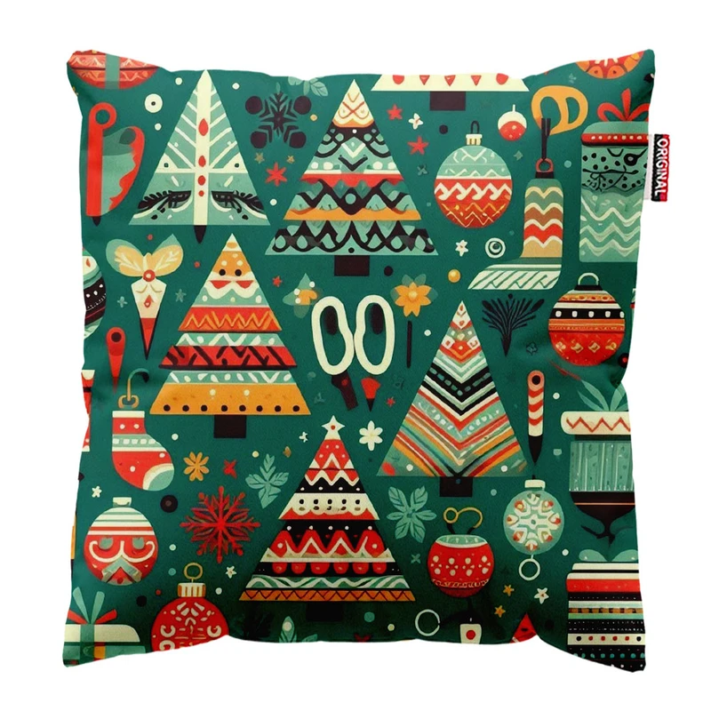 کوسن پاد آفرین طرح کریسمس کد 2683 سایز 30*30 سانتی متر