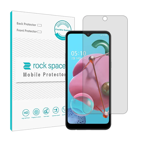 محافظ صفحه نمایش شفاف راک اسپیس مدل Hygel مناسب برای گوشی موبایل ال جی Q51