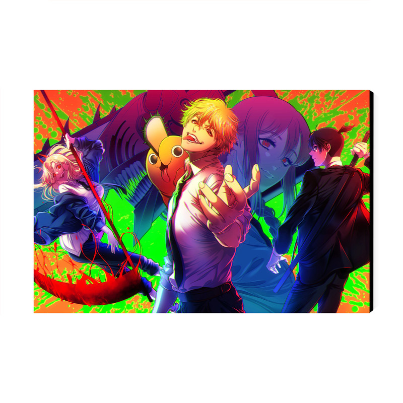 تابلو شاسی عرش مدل انیمه مرد اره ای Chainsaw Man کد As1487