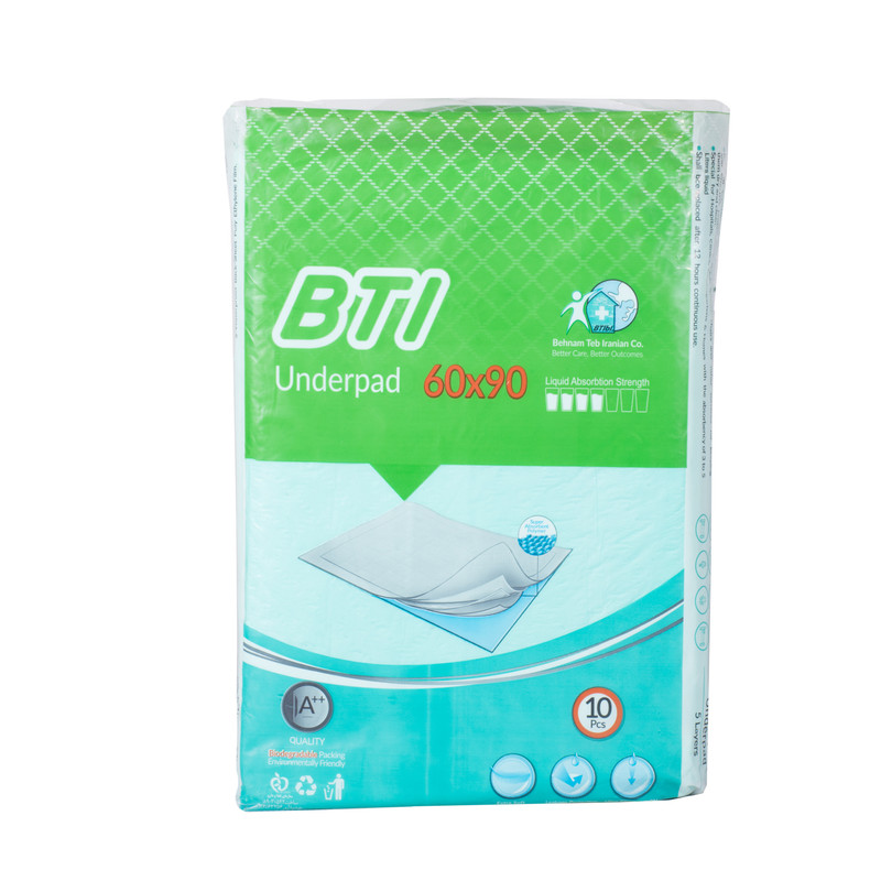 پد زیرانداز بیمار بی تی آی مدل 6090 مجموعه 8 عددی