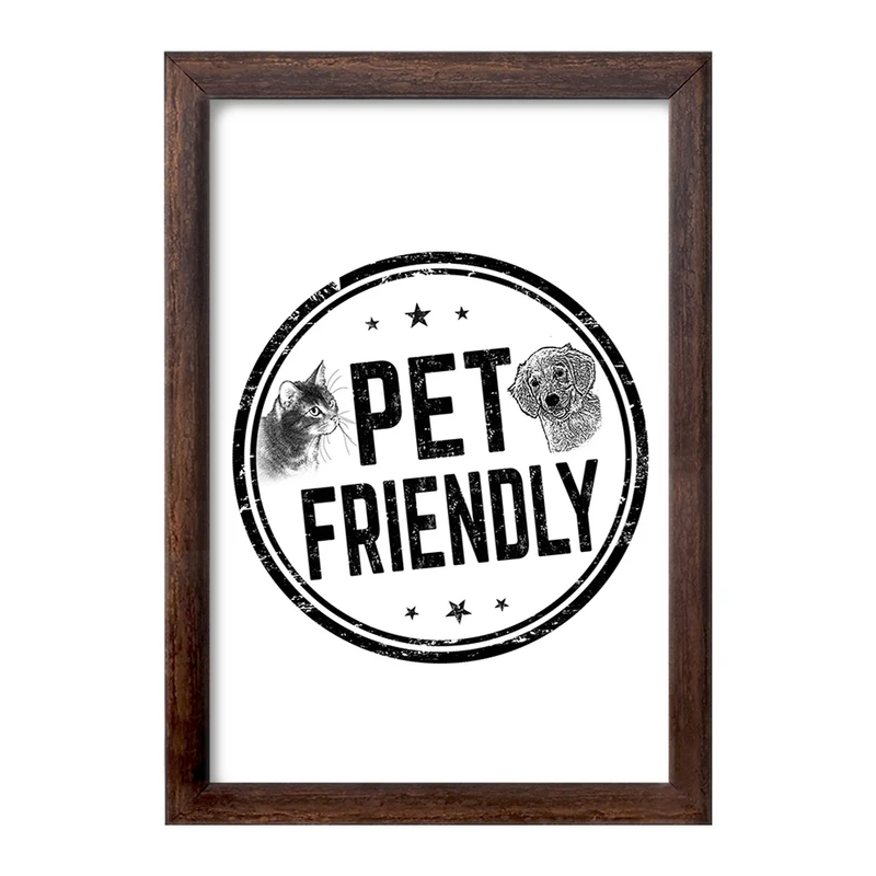 تابلو خندالو طرح حمایت از حیوانات کد 27357