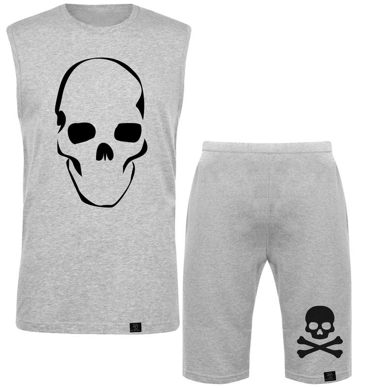 ست تاپ و شلوارک مردانه 27 مدل اسکلت کد R01