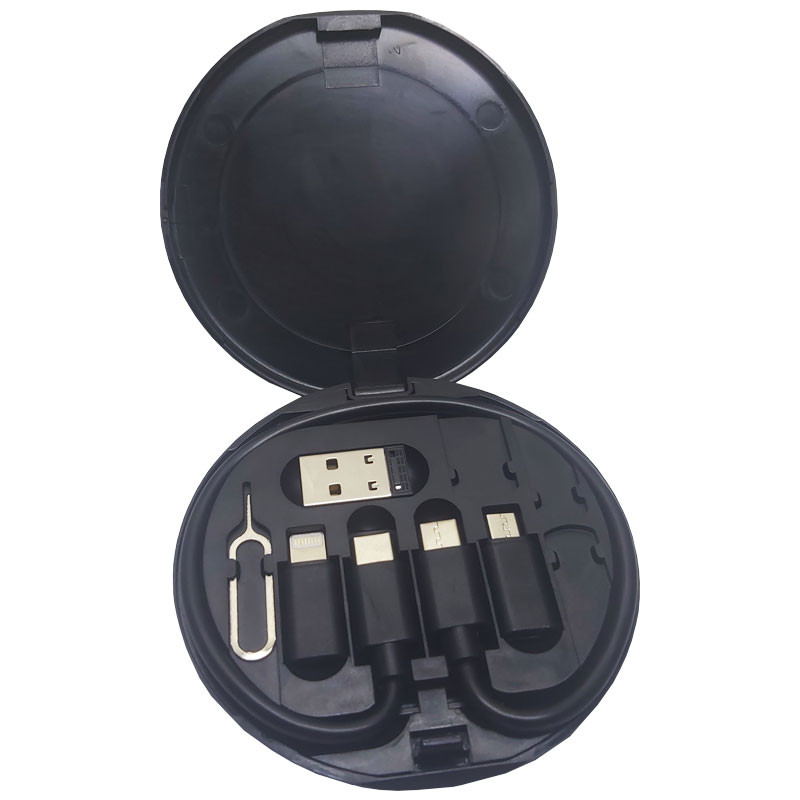 کابل تبدیل USB/USB-C به microUSB / لایتنینگ / USB-C مدل 01 طول 0.1 متر