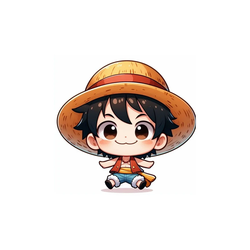 استیکر لپ تاپ و موبایل مدل انیمه طرح وان پیس مانکی دی لوفی one piece Monkey D Luffy کد 6281