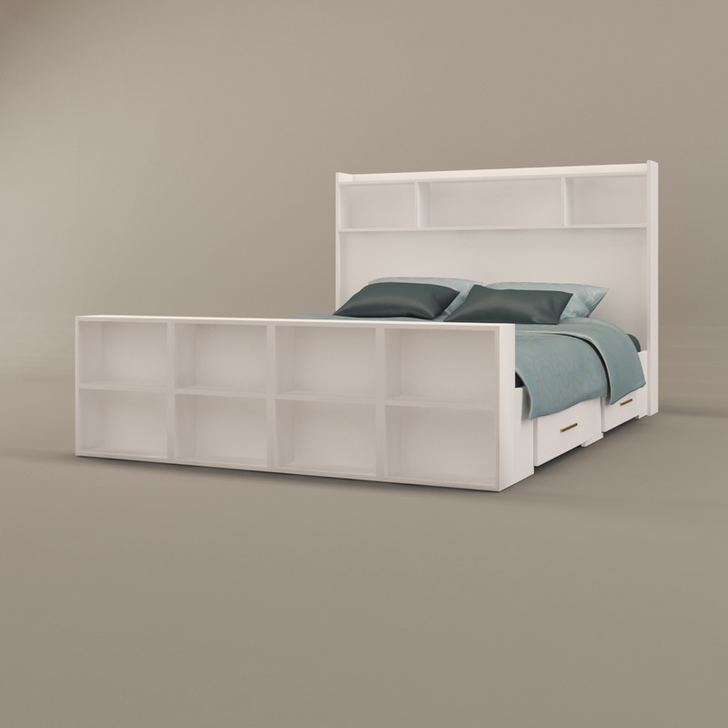 تخت خواب دو نفره اعیان مدل FH337 سایز 160x200 سانتی متر