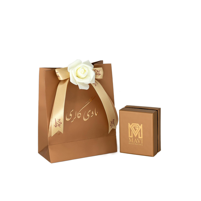 انگشتر طلا 18 عیار زنانه ماوی گالری مدل تسمه پیچ سایز 62