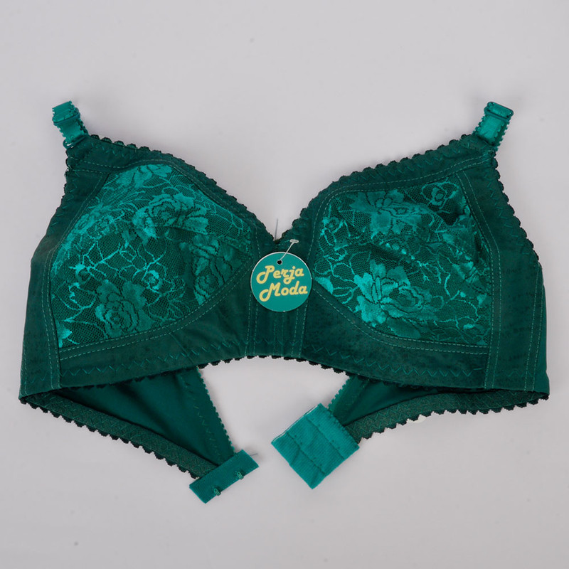 سوتین زنانه پرجامدا مدل 340019512 گیپور رنگ سبز