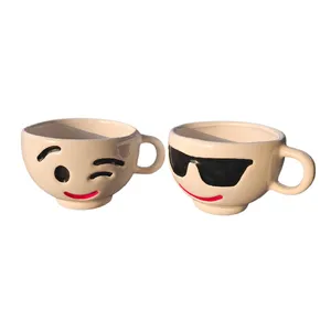 گلدان سرامیکی مدل چشمک و عینک 2 عددی