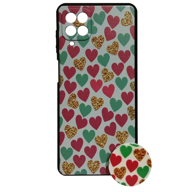 کاور کد 01729 مناسب برای گوشی موبایل سامسونگ  GALAXY A12 به همراه پایه نگهدارنده