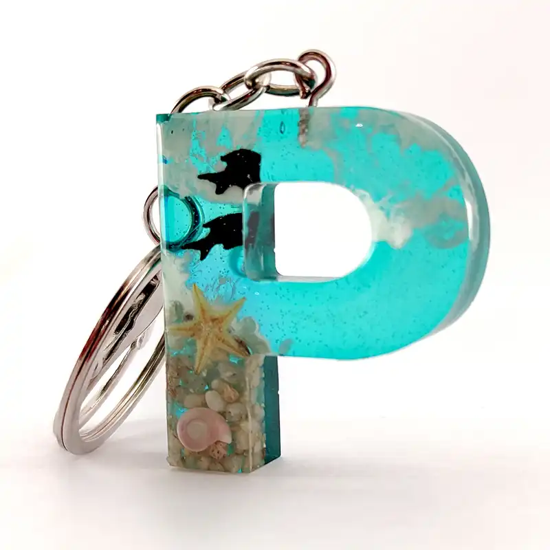 جاکلیدی مدل رزینی طرح دریا حرف P