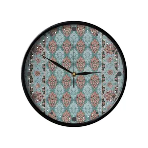 ساعت دیواری مدوپد طرح فرش اصفهان سراسر گلدانی مدل C-esfehan03