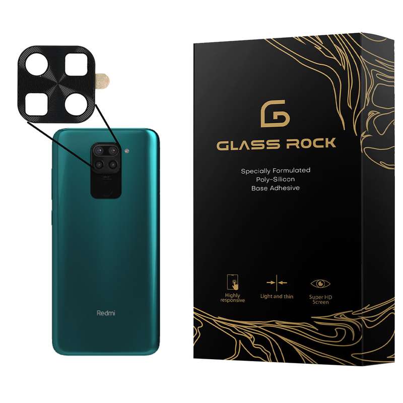 محافظ لنز دوربین گلس راک مدل STR-Glass مناسب برای گوشی موبایل شیائومی Redmi Note 9