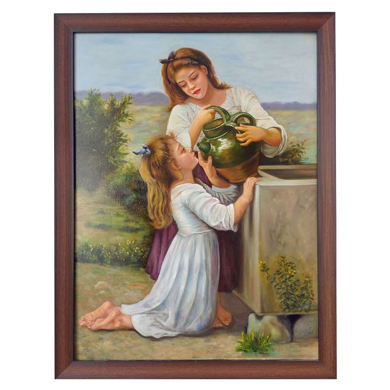 تابلو نقاشی رنگ روغن طرح مهر مادری کد 1900