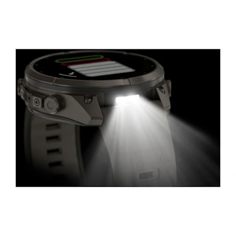ساعت هوشمند 47 میلی‌متری گارمین مدل Fenix 9 Pro Solar با بند سیلیکونی، سازگار با گوشی‌های هوشمند اندروید و iOS، نسخه مجهز به تکنولوژی inReach